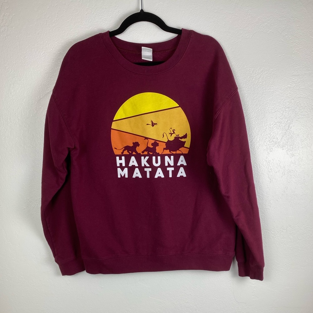 Disney Hakuna Matata Sweatshirt juniors size XL